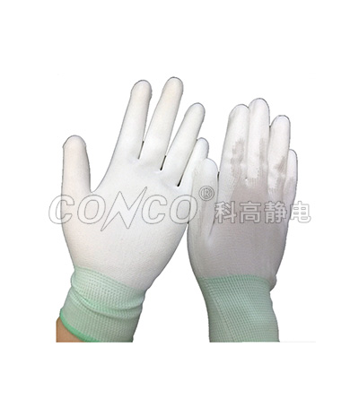 ESD PU Finger Tip Coated Gloves