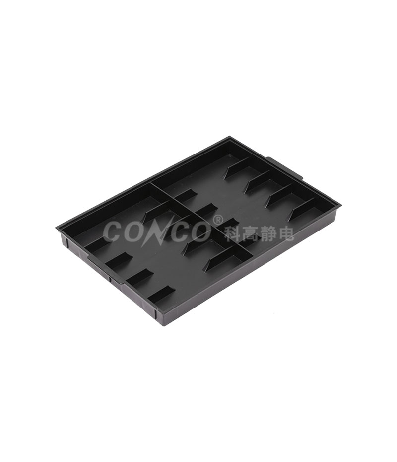 COP-3210 Black Plastic ESD Tray 458x312x40mm