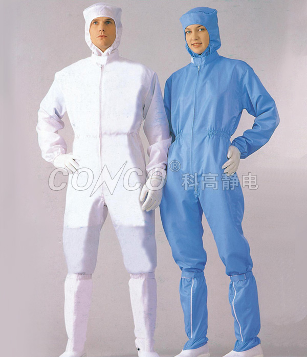 ESD Conjoined Cleanroom Suit